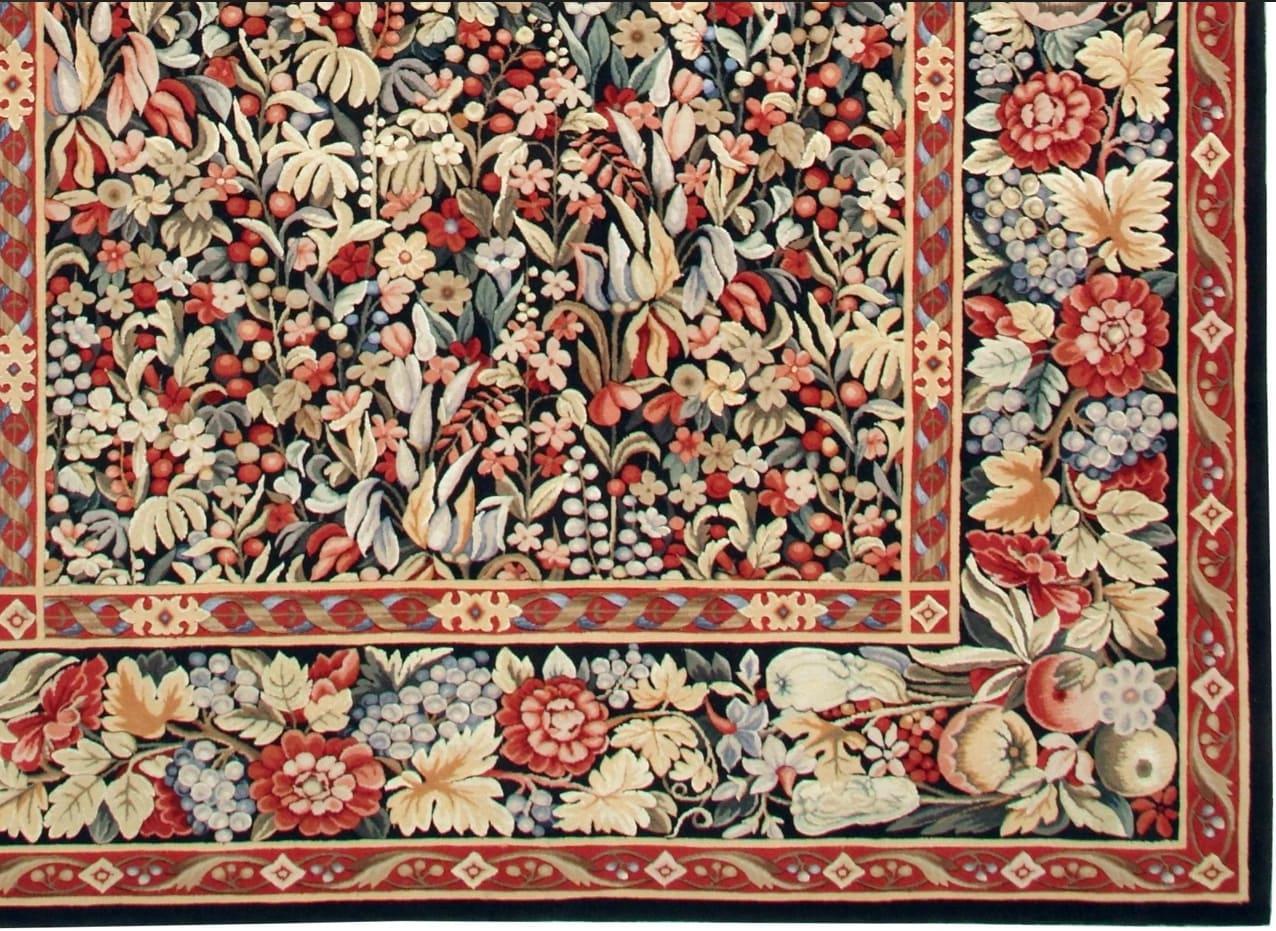 Chinese VIA COMO 'Regine' Rug Hand Knotted Wool Silk 6x9 ft One of a Kind Fine Carpet For Sale