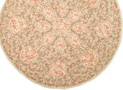 VIA COMO 'Rotondier' Rug Carpet Wool Silk Hand Knotted 7' x 7'  ft RARE Round