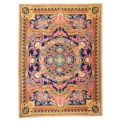 VIA COMO 'Royal Palace Blue' Rug 10x13 ft Wool & Silk Rug Carpet One of a Kind 