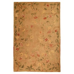 VIA COMO Savonnerie Rug Wool Hand Knotted Carpet 6x9 One of a Kind RARE