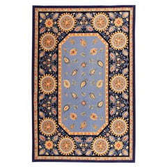 Vintage Via Como, 'Suzani Blue Fine' Rug