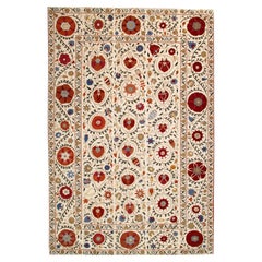 Via Como, 'Suzanni 4' Rug Hand Knotted Carpet Wool Silk 6x9 Feet One of a Kind