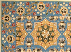 VIA COMO Suzanni 5 Rug Vintage Hand Knotted Wool Silk 6x9 ft One of a Kind RARE