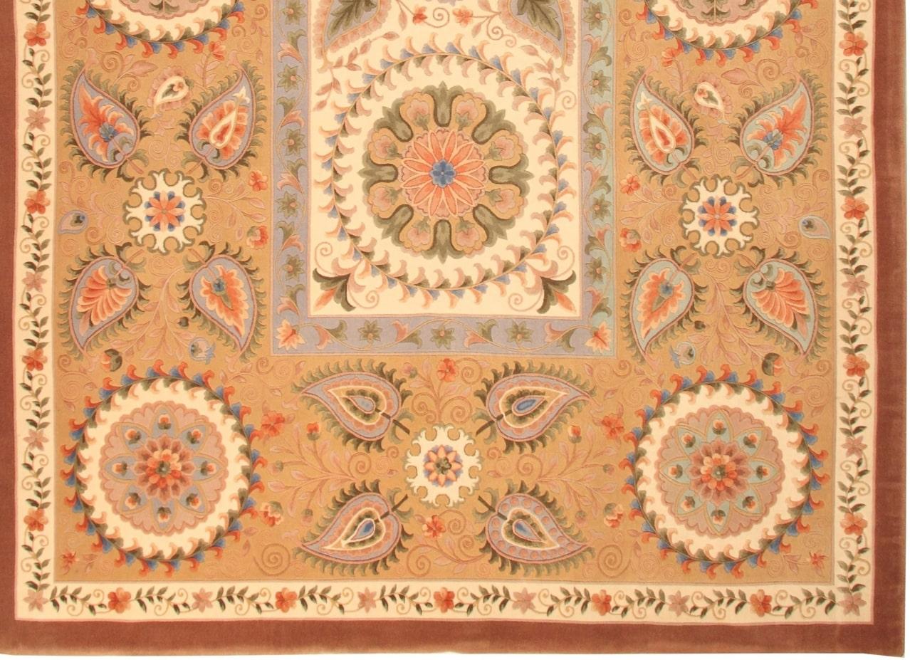 Unknown Via Como - 'Two Flowers' Rug For Sale