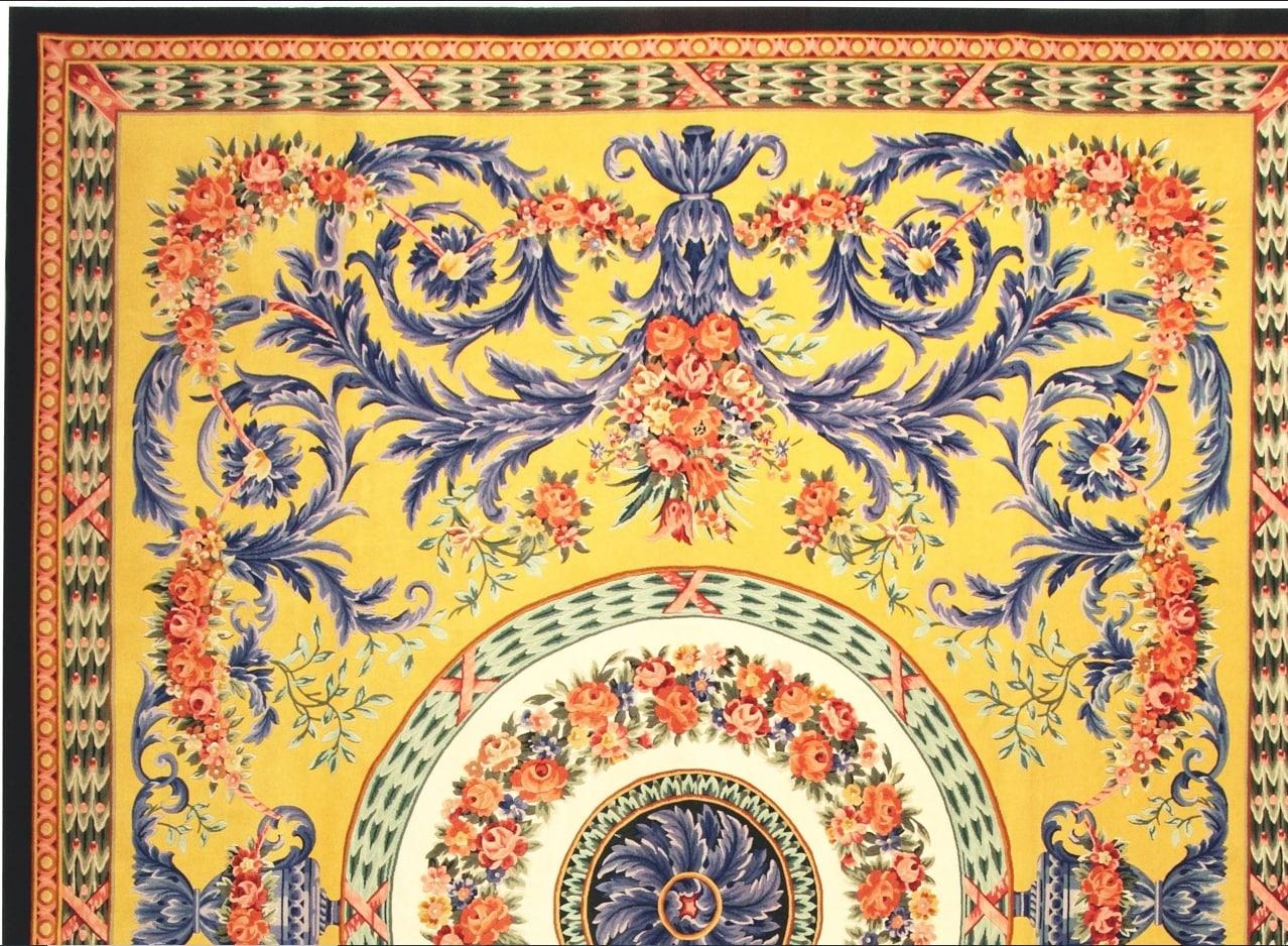 VIA COMO 'Venetian' Handgeknüpfter Teppich aus Wolle und Seide 10x13 ft Einzigartig  (Sonstiges) im Angebot