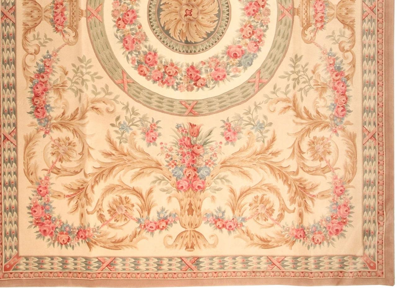 French Provincial VIA COMO 'Venetian Soft' 10x13 Rug Hand Knotted Carpet One of a Kind Wool & Silk For Sale