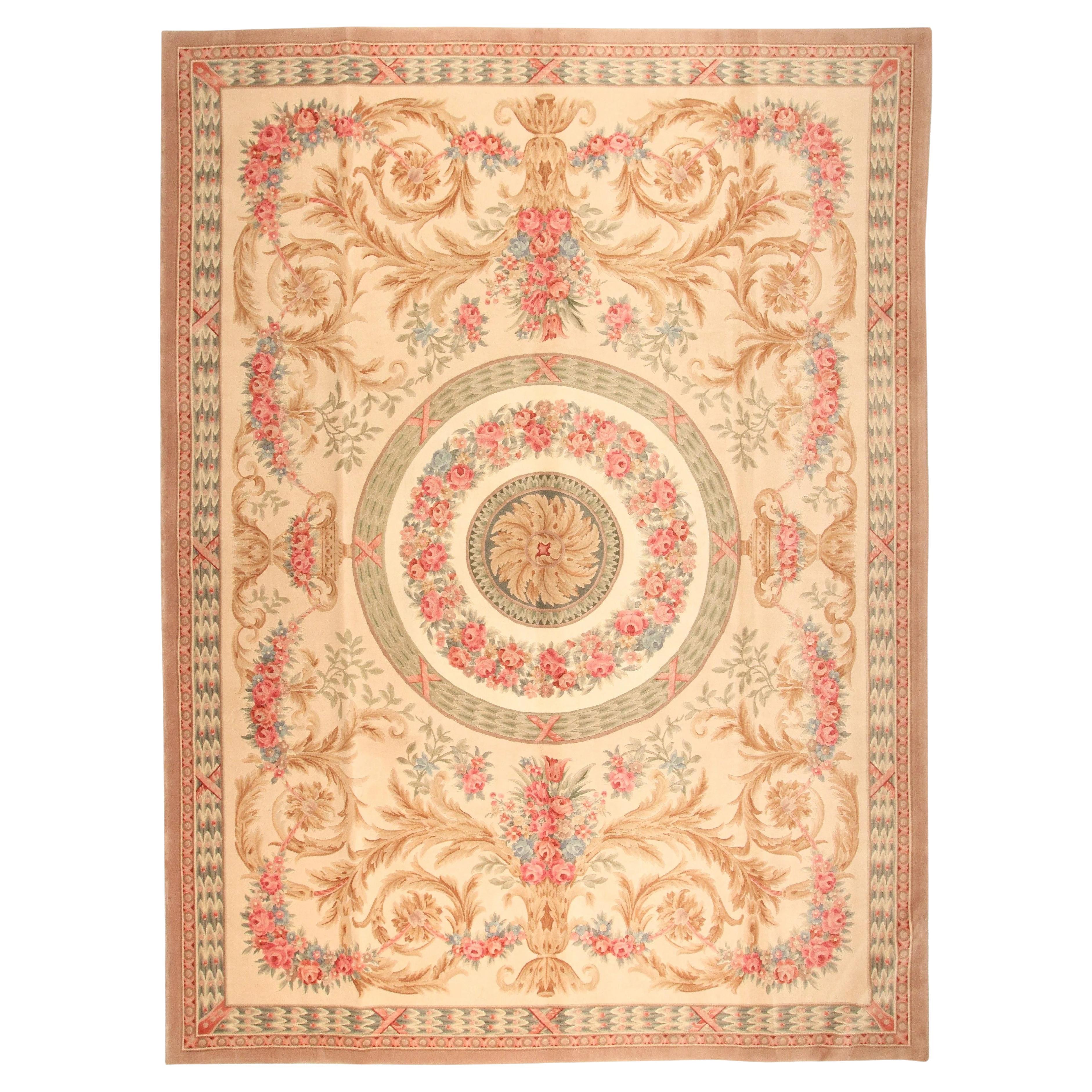 VIA COMO 'Venetian Soft' 10x13 Rug Hand Knotted Carpet One of a Kind Wool & Silk For Sale