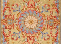 VIA COMO 'Versailles Due' Rug Hand Knotted Wool Silk Carpet Vintage 6x9 Baroque
