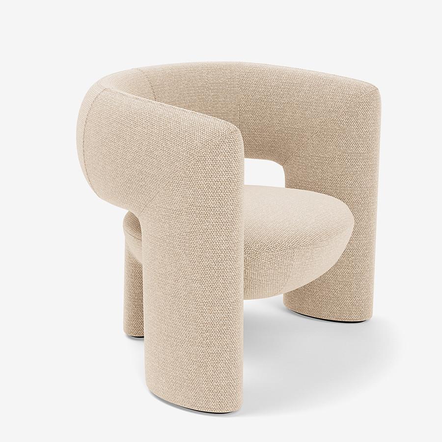 This Via del Corso lounge chair by Yabu Pushelberg is upholstered in Aberdeen Avenue boucle chenille blend.
Aberdeen Avenue comes in 7 colorways from Italy with a composition of 43% viscose, 17% polyacrylic, 15% wool, 9% cotton, 8% linen and 8%
