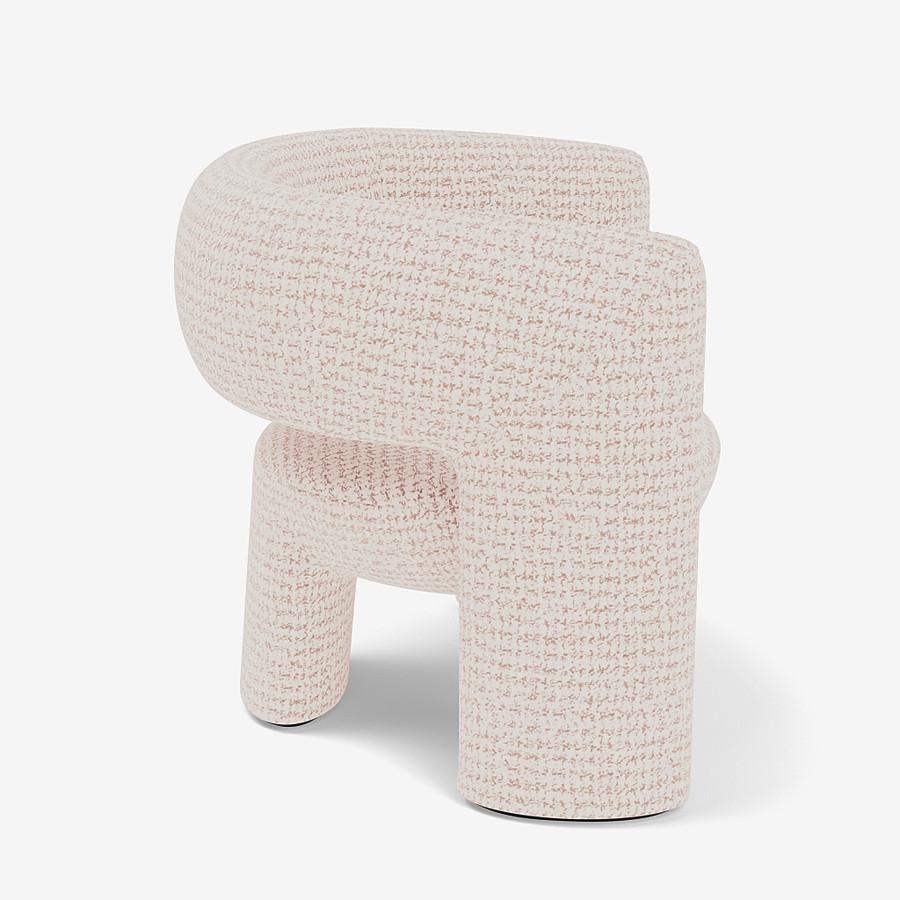 Modern Via del Corso Lounge Chair by Yabu Pushelberg in Jacquard Tweed For Sale