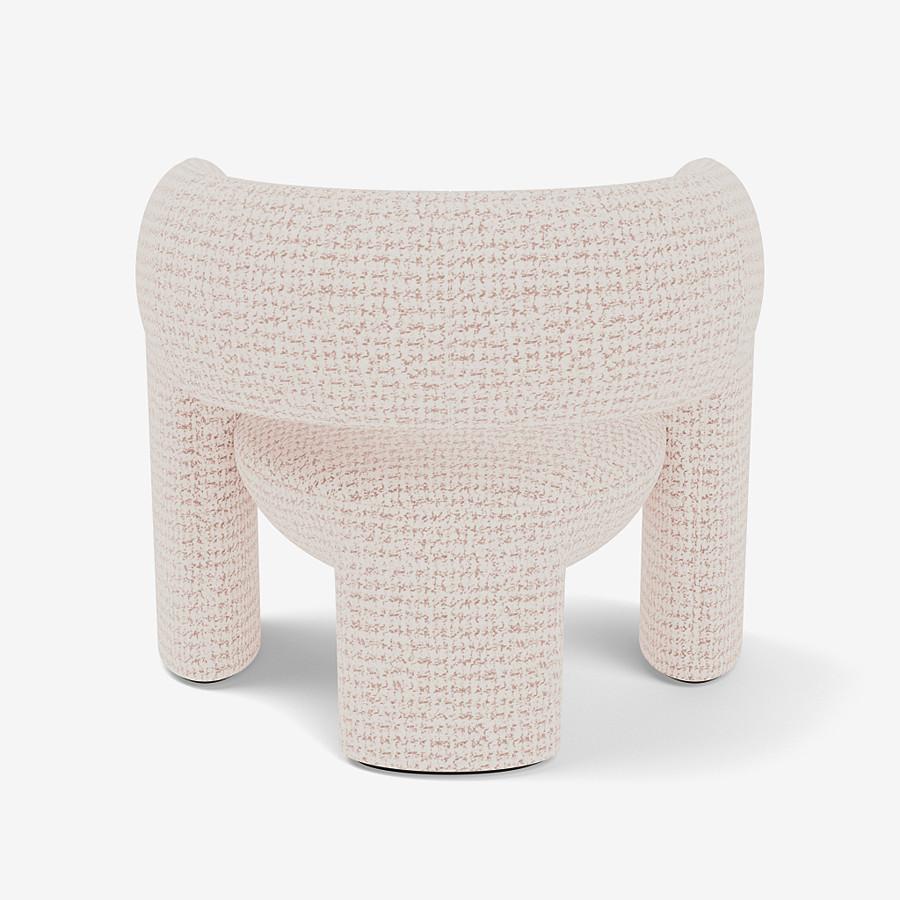 Italian Via del Corso Lounge Chair by Yabu Pushelberg in Jacquard Tweed For Sale