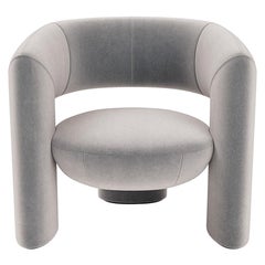 Via del Corso Lounge Chair by Yabu Pushelberg in Mohair