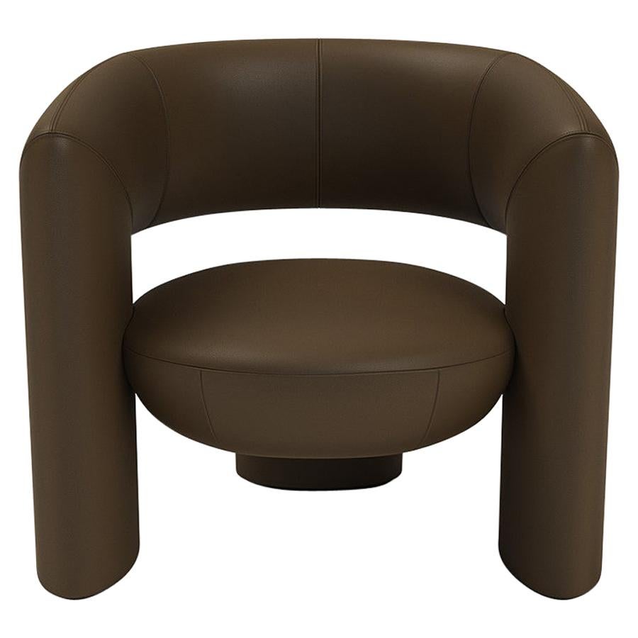 Via del Corso Lounge Chair by Yabu Pushelberg in Nappa Leather For Sale