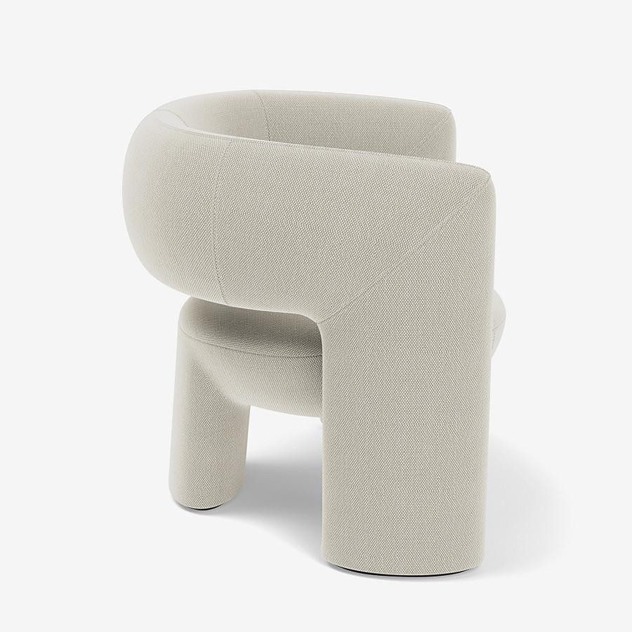 Modern Via del Corso Lounge Chair by Yabu Pushelberg in Textured Wool For Sale