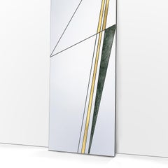 Via III Mirror with Brushed Brass