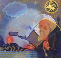 Monk and lion