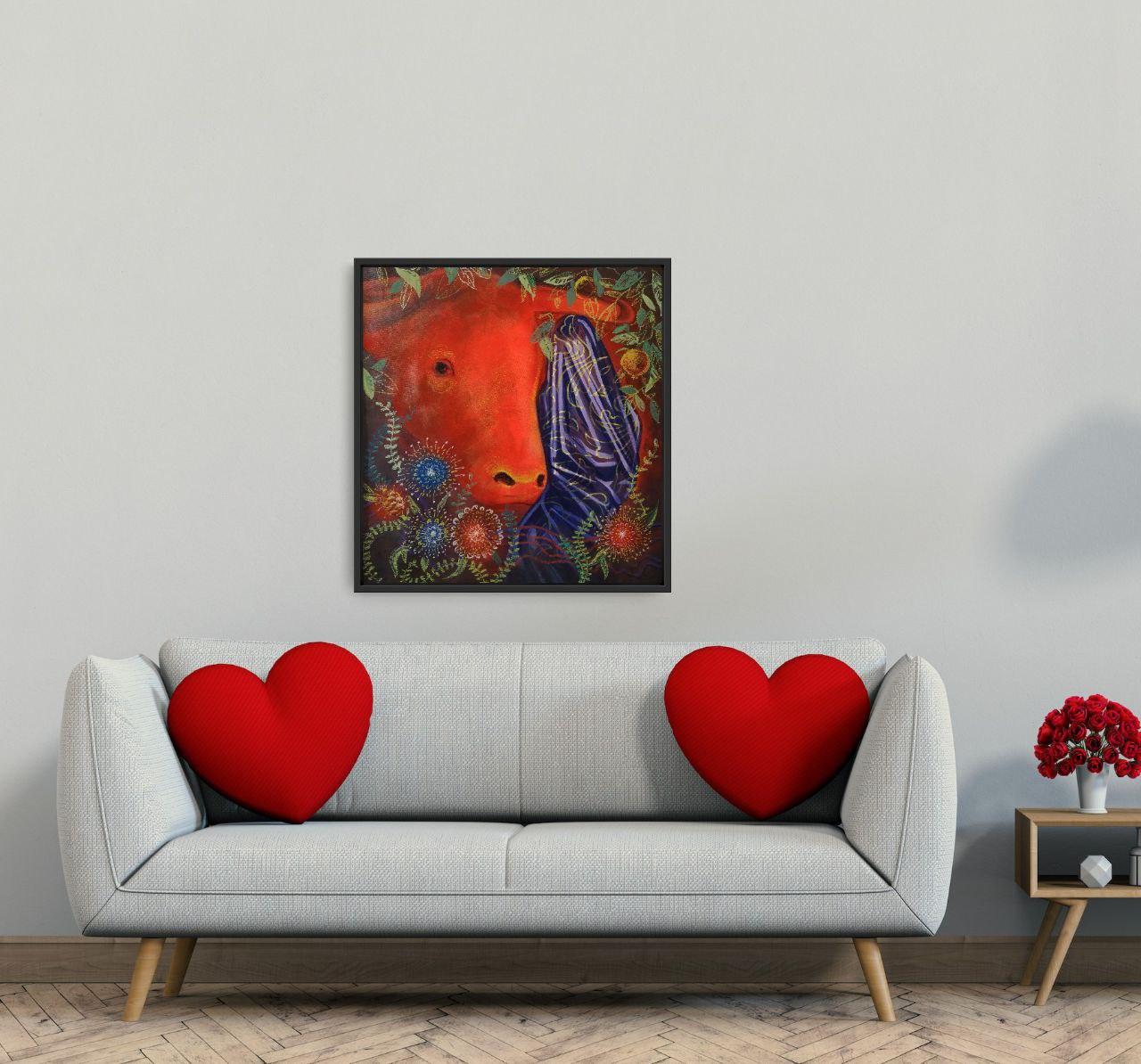 
           Esta pintura, ejecutada en tonos brillantes y ricos, representa la escena mitológica del 