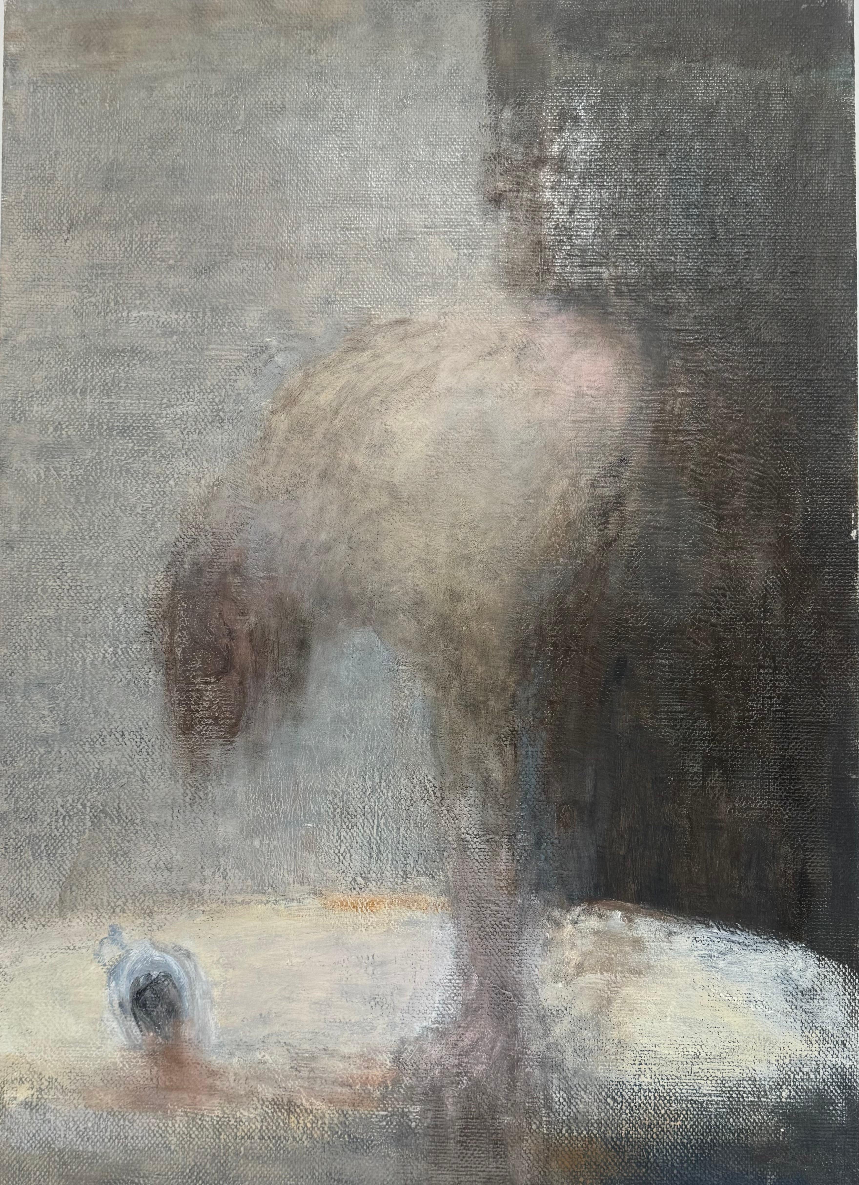 Peinture à l
huile sur toile d
après la salle de bain de P. Bonnard par Reclusive Artist