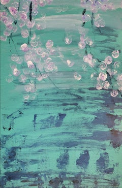 Cascading Blossoms - Contemporary Acrylic Abstract Painting