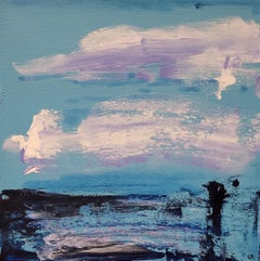 Lavender Clouds - Contemporary Acrylic Abstract Painting