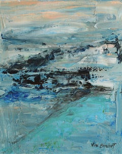 Misty Peach - Acrylic Abstract Painting