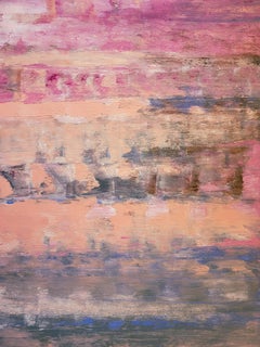 New Dawn - Pink Textured Abstract Painting