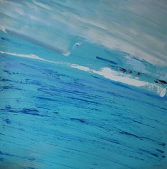 Overcast - Abstract Seascape Acrylic Painting