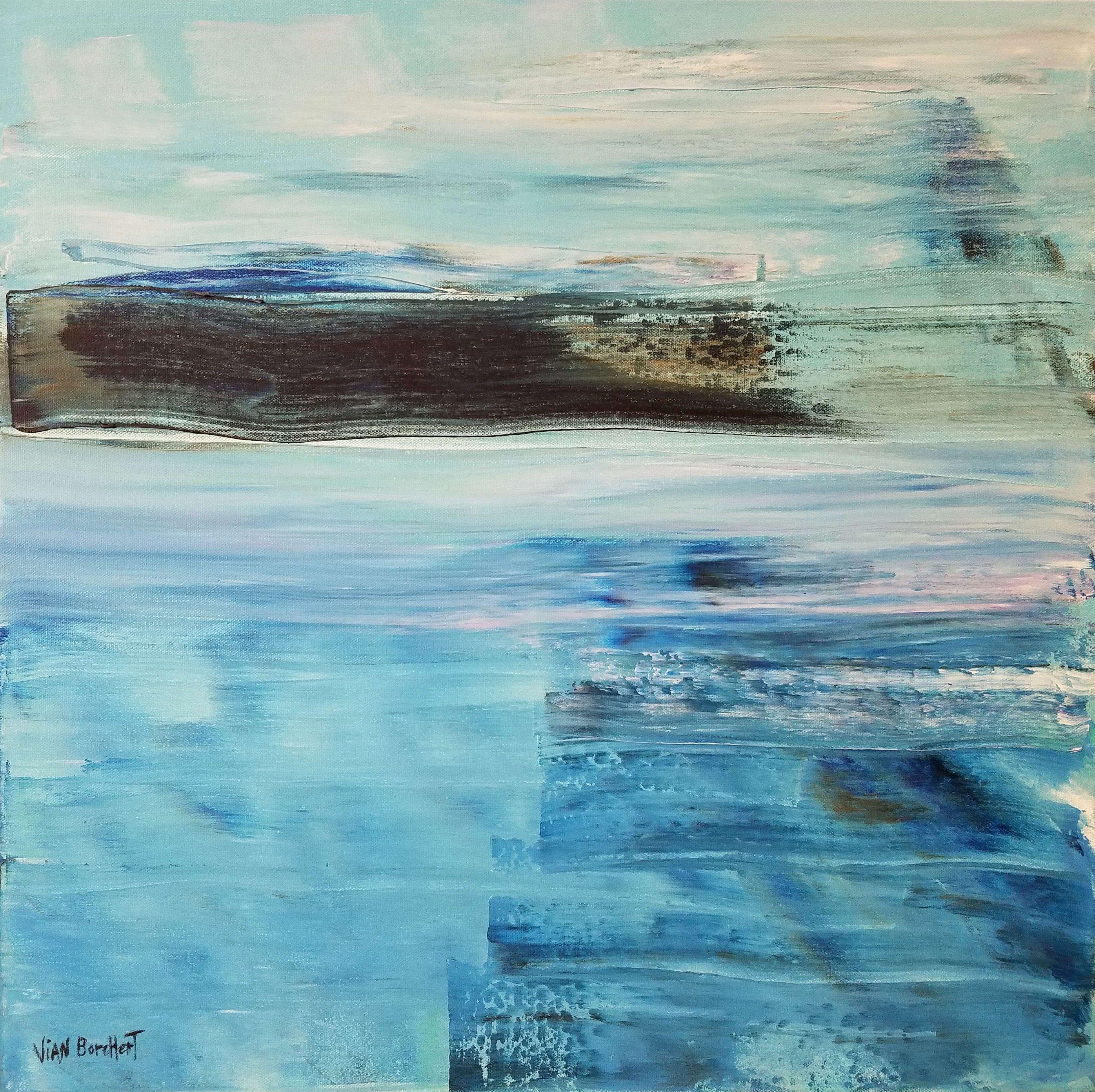 Abstract Painting di Vian Borchert - Miraggio marino