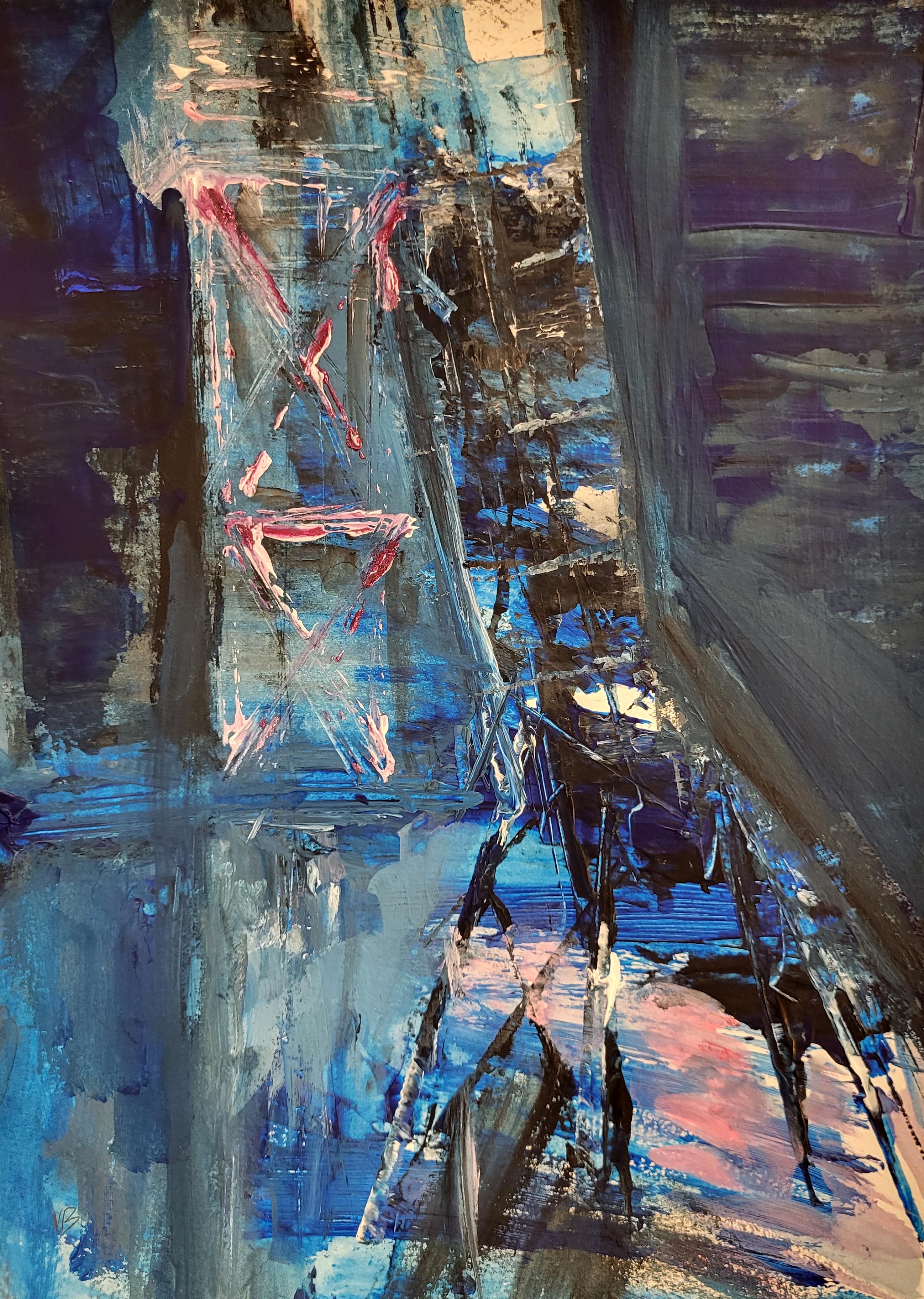 The Tower - Contemporary Acrylic Abstracy Painting