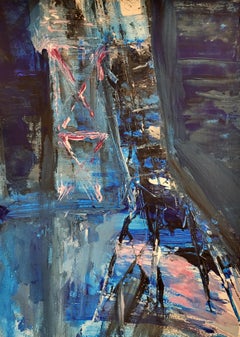 The Tower - Contemporary Acrylic Abstracy Painting