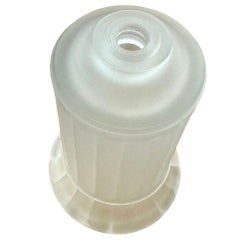 Vianne Art Deco Cilindro strappato in vetro satinato Base per lampada Up&Up