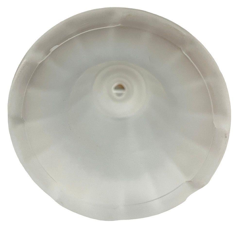 Vianne Art Deco Ripped Cylinder Frosted Glass Light Up Lamp Sockel (Französisch) im Angebot