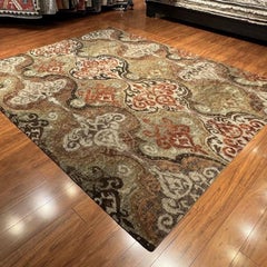 Vias Hand-Knotted Wool Area Rug, Transitional Design, 8'x10', Nepal