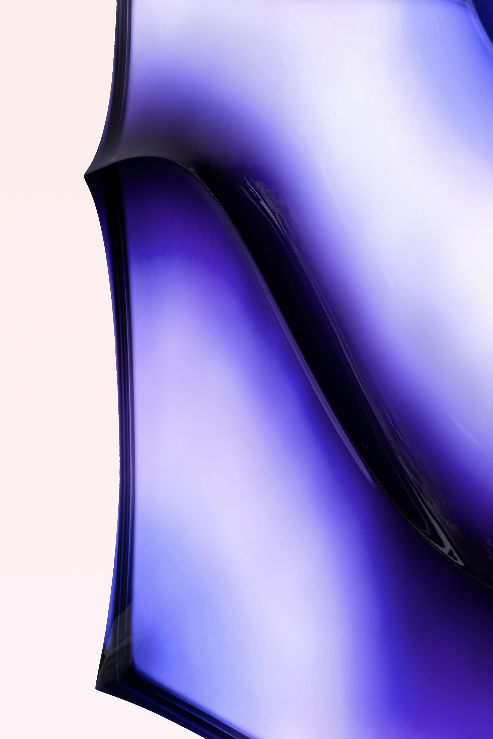 Italiano VIBE square luminous lamp in resin and steel by MOĆI Collective in vendita