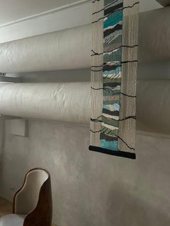 Vibeke Klint (1927-2019) "Paysage islandais" Tapisserie tissée, Danemark, c. 2000