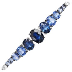 Bracciale Tennis Viberant Zaffiro Diamante 18K A Link