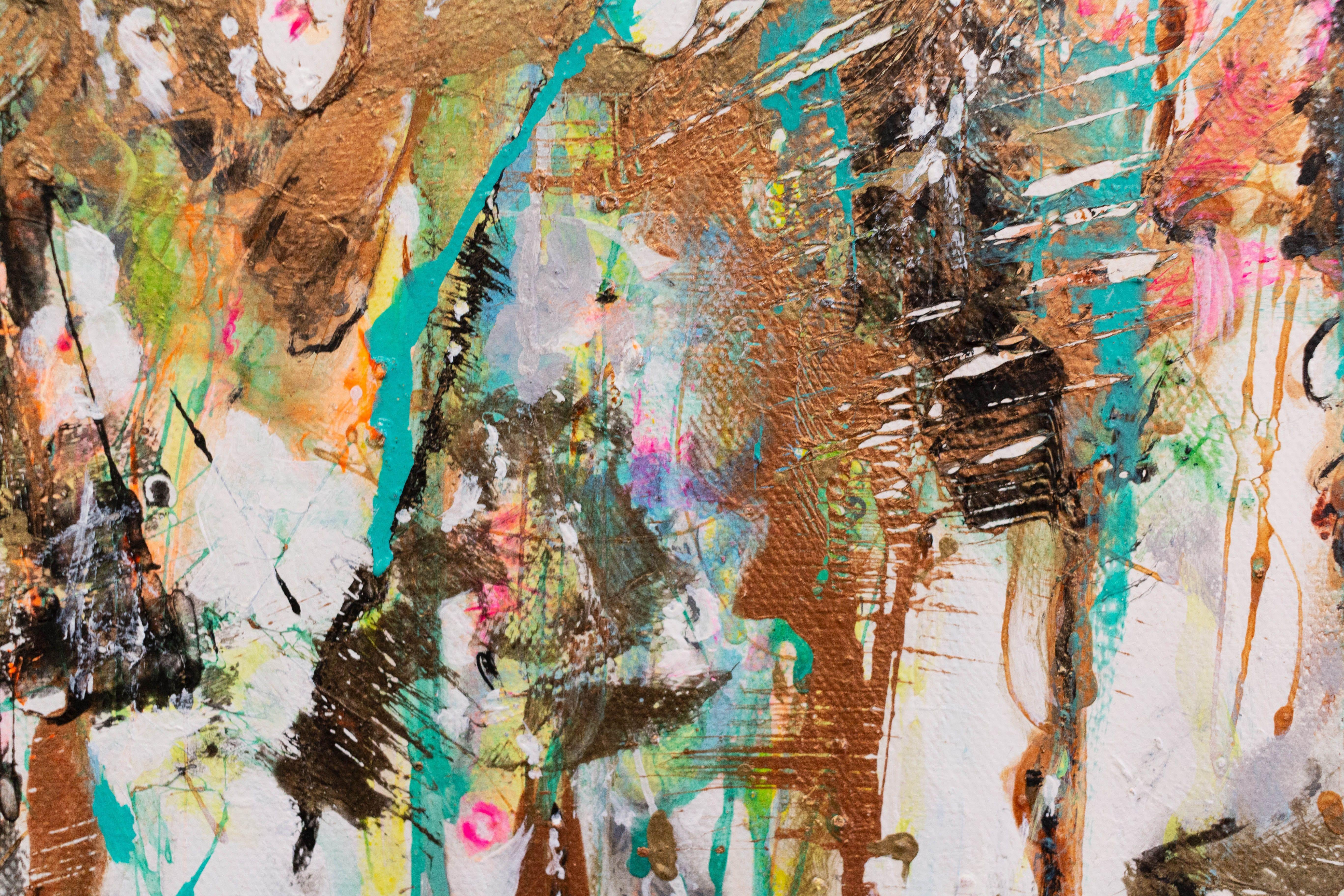 Una hermosa y versátil pieza de arte abstracto original en lienzo que añadirá un impresionante punto focal a cualquier habitación (se proporcionan imágenes del estilo de vida). El estilo es abstracto, contemporáneo, pintado a mano y con pinceladas,