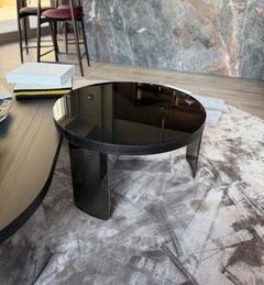 Vibieffe 9020 Point Kleiner Tisch von Gianluigi Landoni, geräuchertes spiegelglas