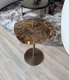 Vibieffe 9595 Form Kleiner Tisch von Gianluigi Landoni, Quadratisch & Marmor