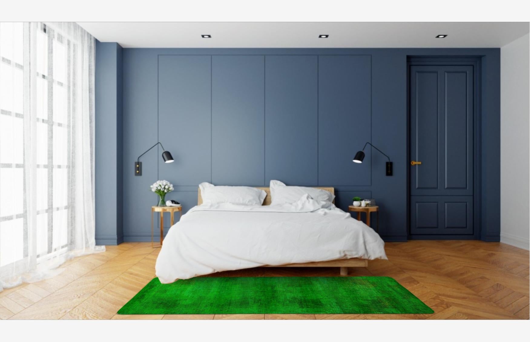 green runner rug