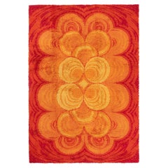 Vibrant 1960s French Machine-Made Deco Rug Doris Leslie Blau