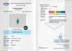 Lebendiger 4,38ct natürlicher blauer Chalcedon Marquise Cabochon