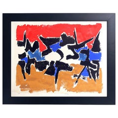 Vibrant Abstract Color Lithograph #3 by Angelo Savelli