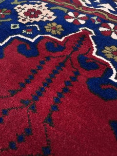 Vibrant Anatolian Vintage Rug • Traditional Handmade Turkish Village Rug, 5x7