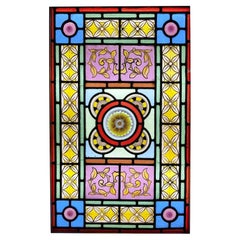 Vibrant Retro Stained Glass Window