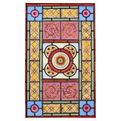 Vibrant Antique Stained Glass Window