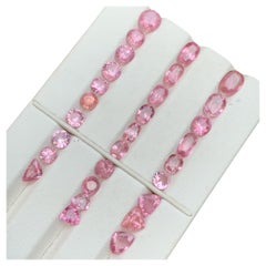 Gemme sciolte di Spinello naturale rosa bambino vibrante Lotto di gioielli da 22,90 carati