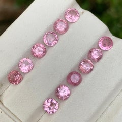 Vibrant Baby Pink Natural Spinel Loose Gemstones Jewelry Size Lot 7.16 Ct-Round