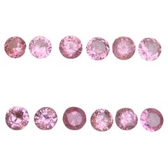 Lote de piedras preciosas sueltas de espinela natural de color rosa vibrante 7,16 ct-redondo Lote de piedras preciosas sueltas de espinela natural de color rosa vibrante 7,16 ct-redondo