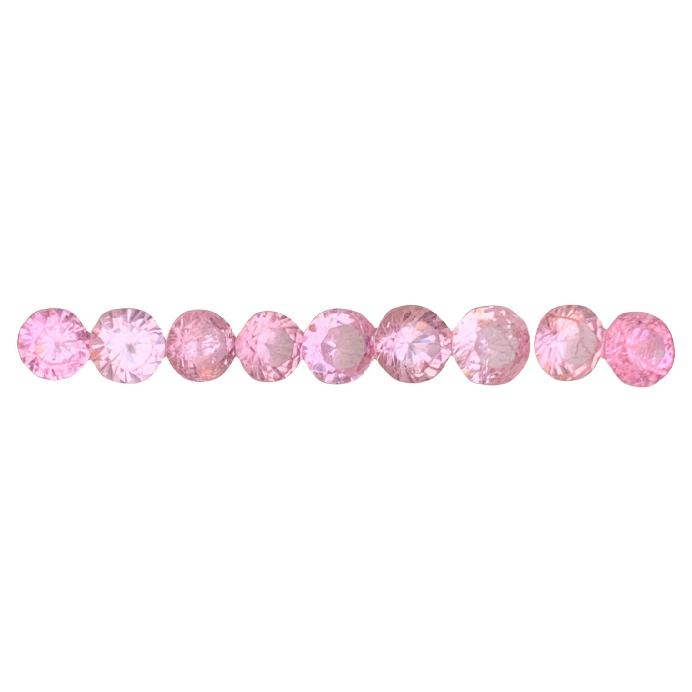 Vibrant Baby Pink Natural Spinel Loose Gemstones Jewelry Size Round Lot 2.50 Ct